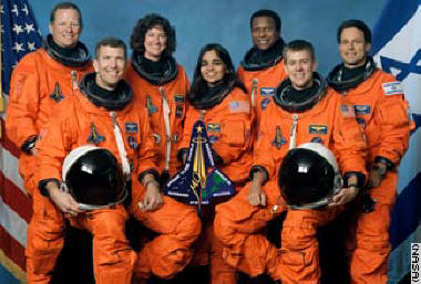 Space shuttle Columbia crew members